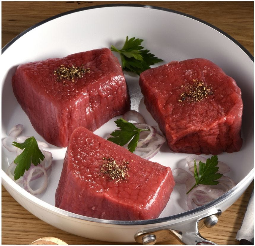 Pavé de taureau attendri