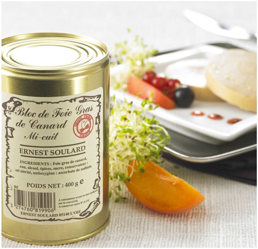 Foie gras de canard mi-cuit en bloc