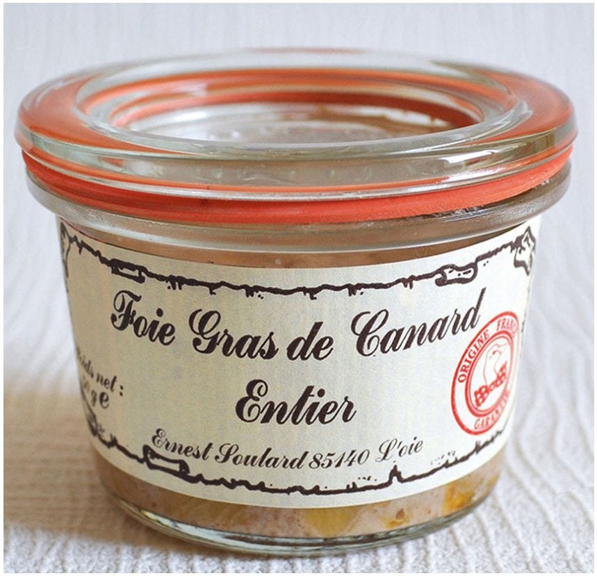 Foie gras de canard entier en verrine