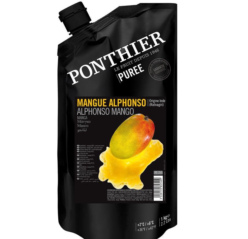 Purée de mangue réfrigérée