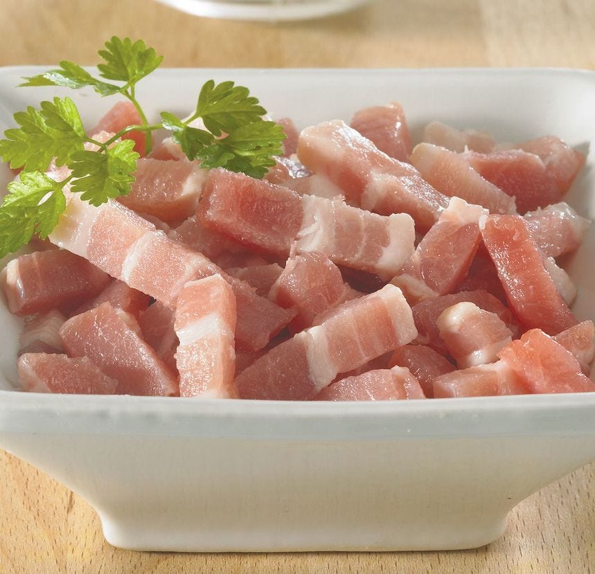 Lardon cru fumé