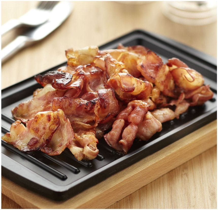 Chiffonnade de bacon