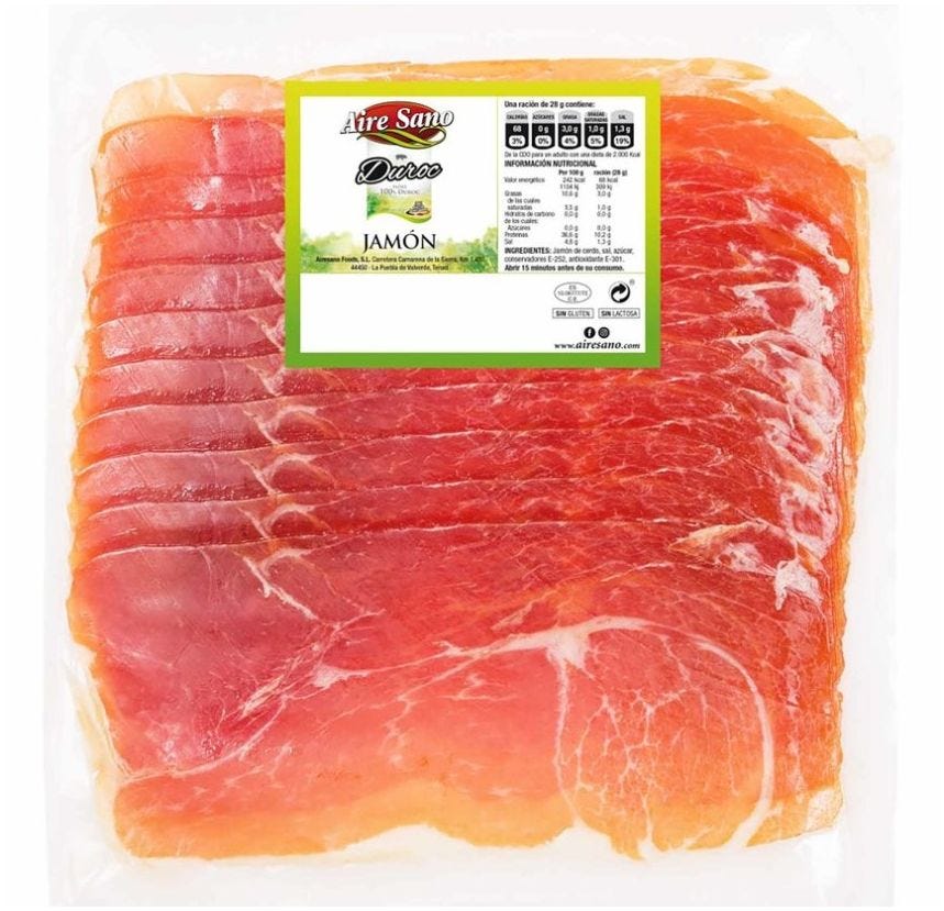 Jambon serrano Duroc