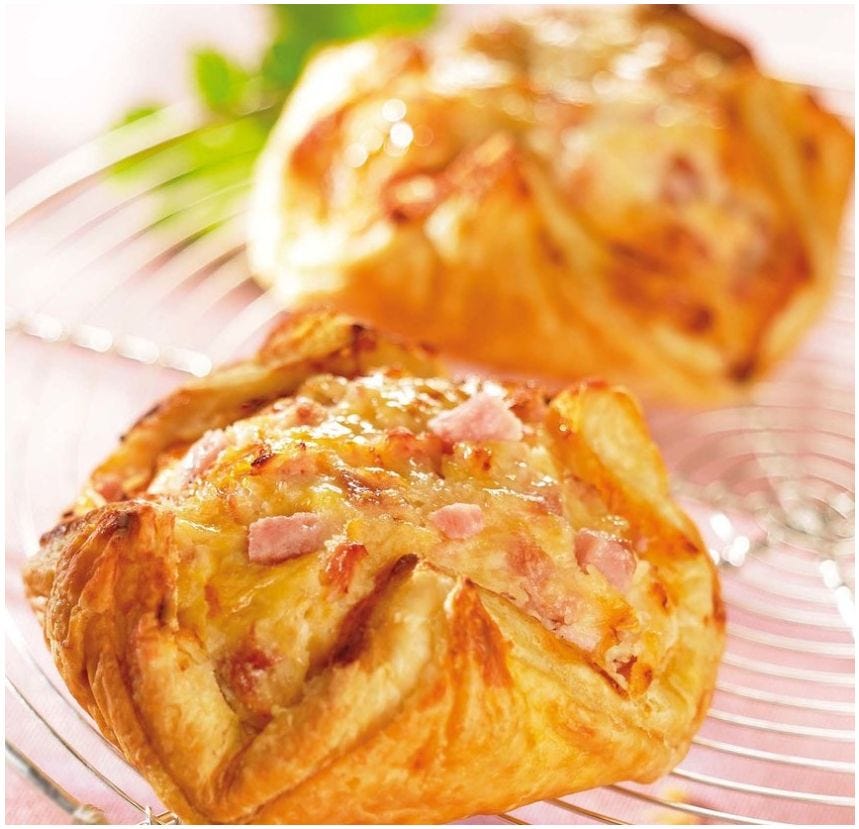 Panier jambon fromage
