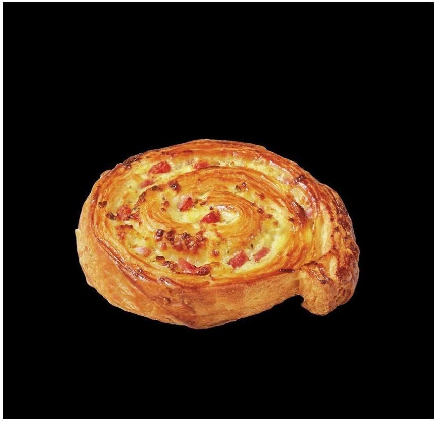 Roulé jambon fromage