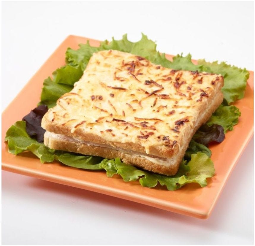 Croque monsieur toasté