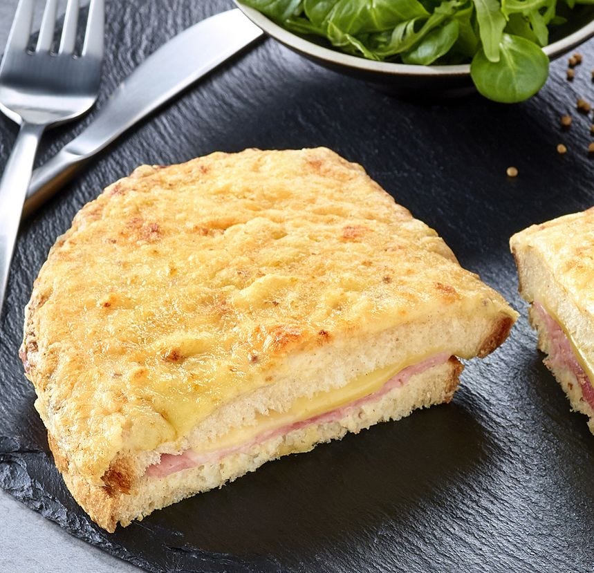 Croque monsieur emmental et comté