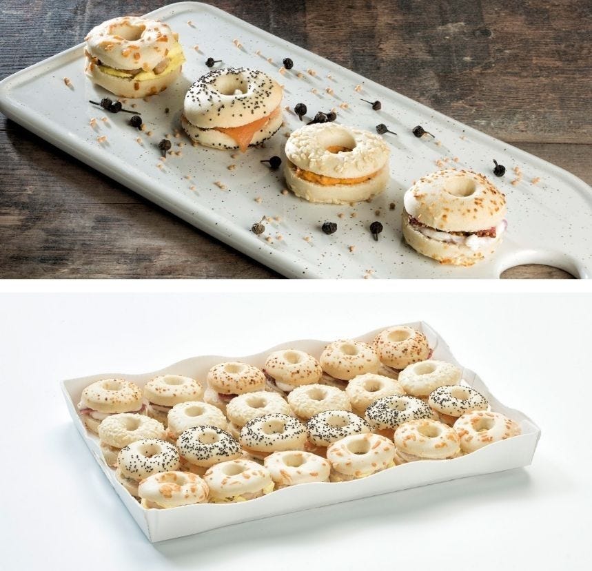 Assortiment de 24 mini bagels