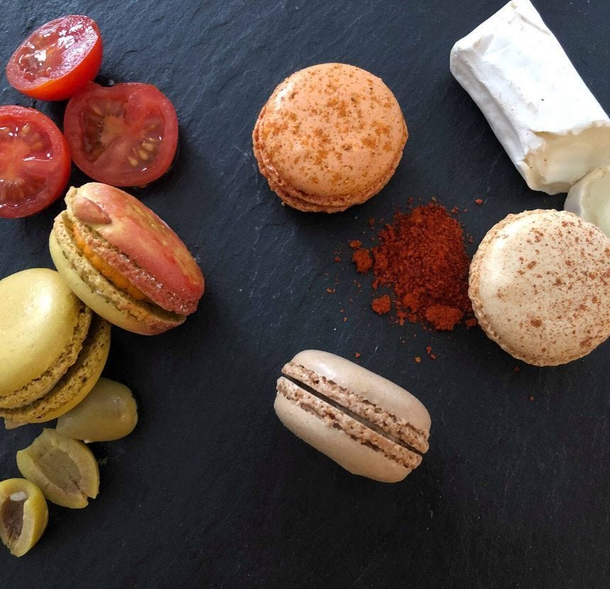 Assortiment sucré salé de macarons