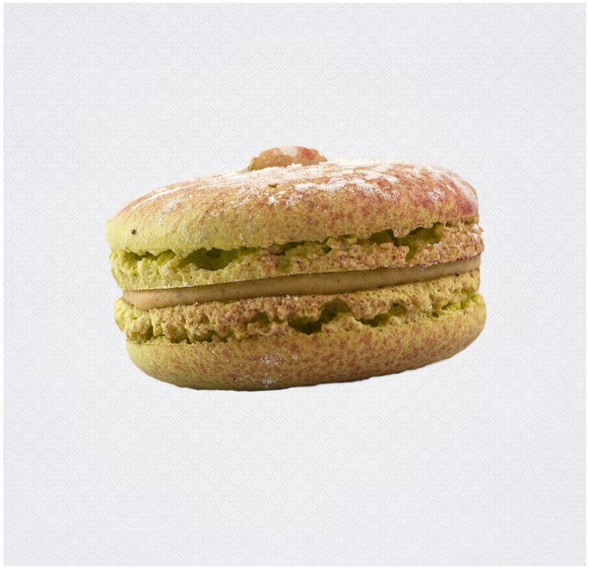 Macaron tomate basilic pignon