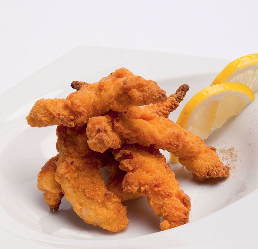 Croustillant de poulet au citron poivré 