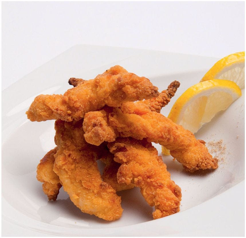 Croustillant de poulet au citron poivré