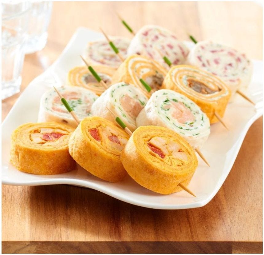 Assortiment de 48 bouchées wraps