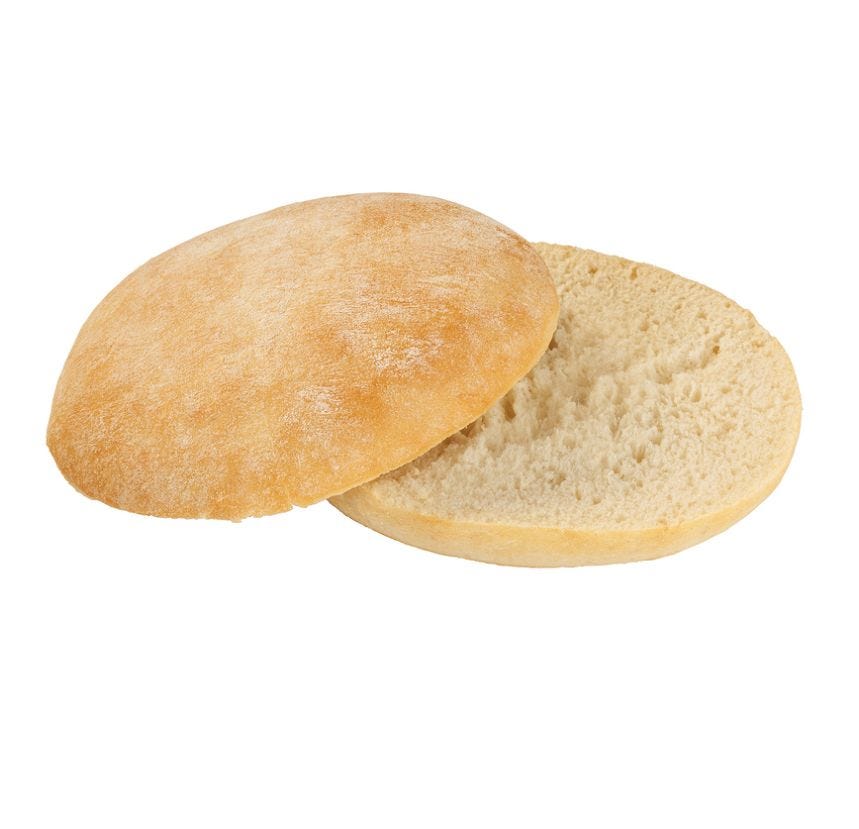 Pain burger gourmet rustique