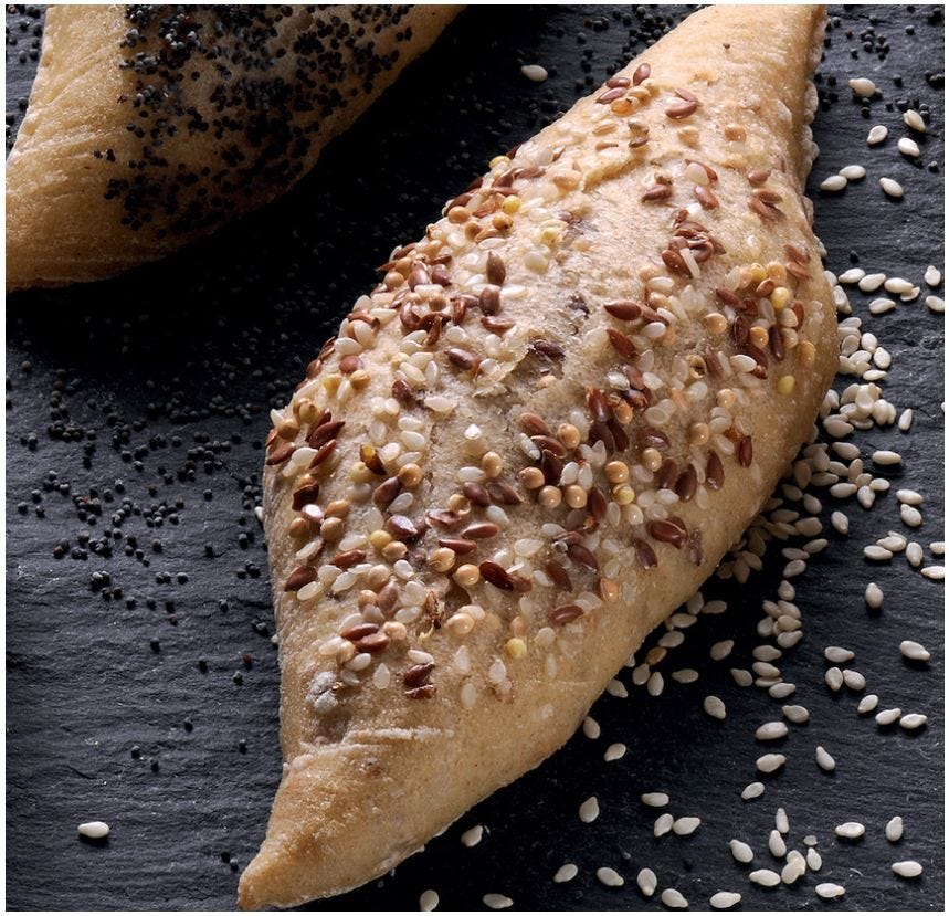 Petit pain losange aux 6 céréales et 2 graines