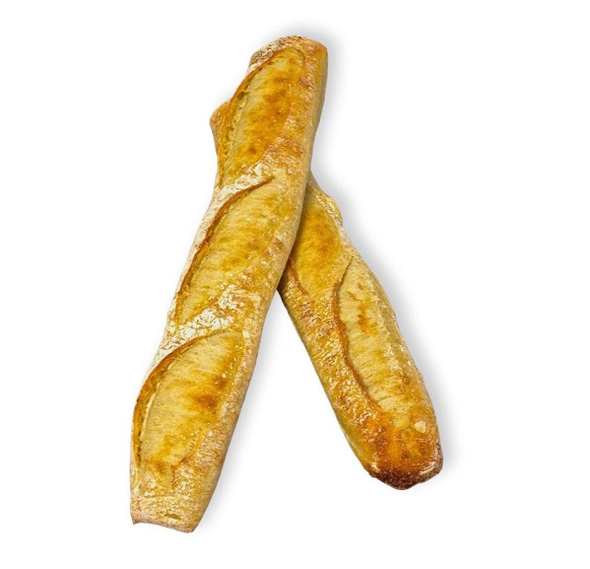 Baguette de campagne fabriqué avec du levain