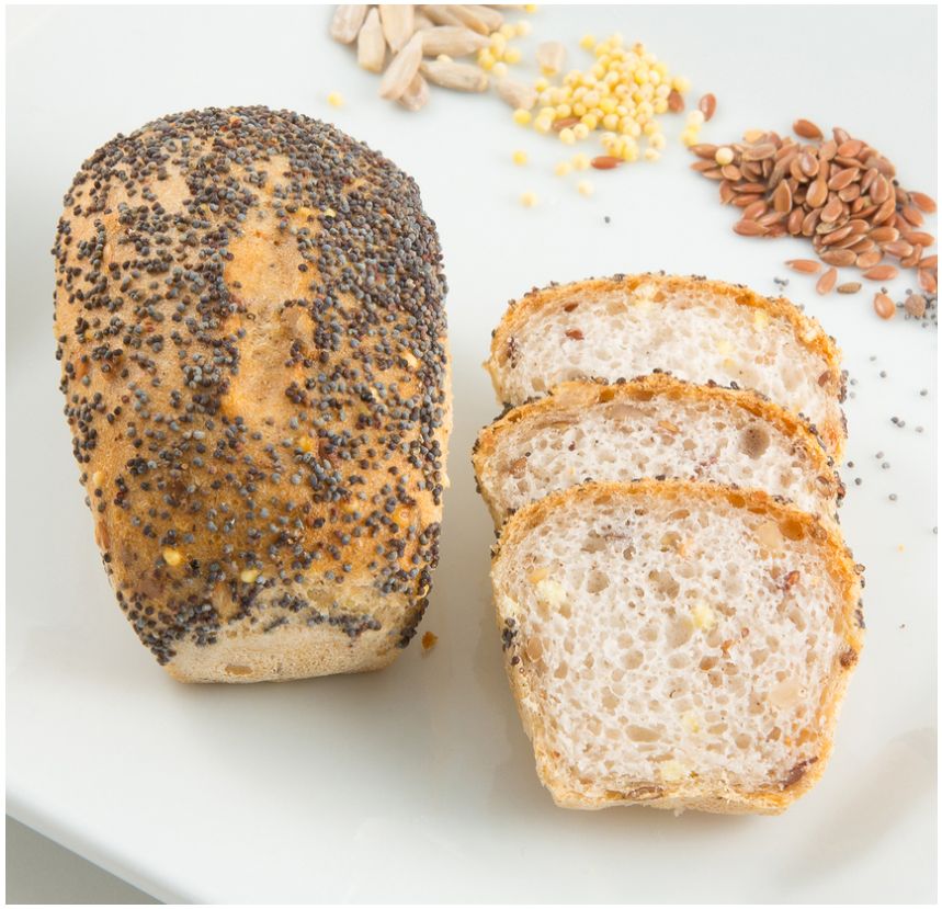 Petit pain sans gluten aux graines