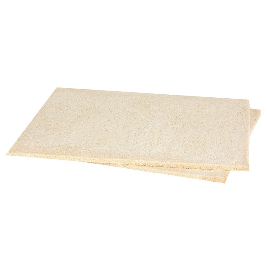 Plaque de pain de mie blanc