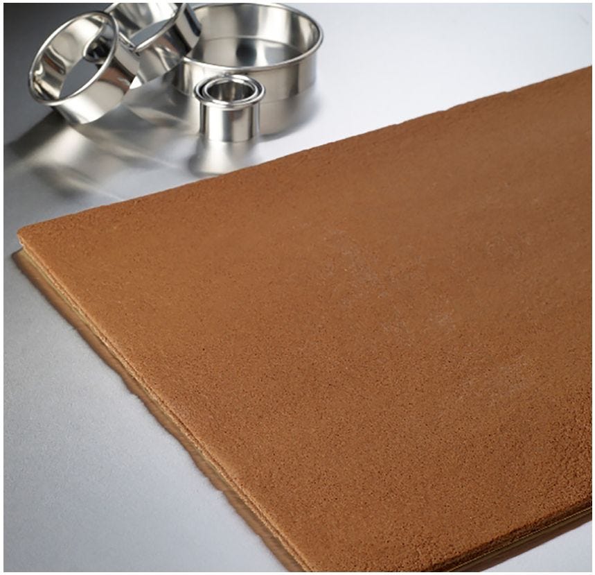 Feuille de génoise cacao
