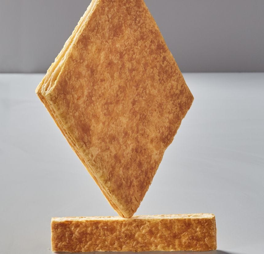 Demi-plaque feuilletage inversé au sel de Guérande