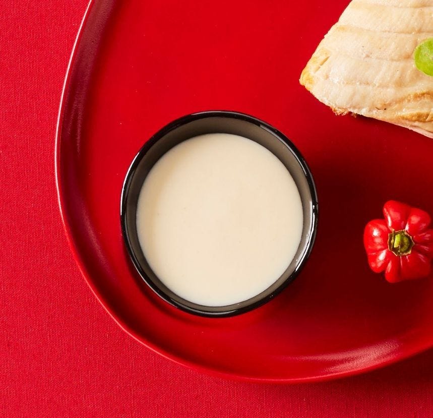 Sauce cuisinée au champagne