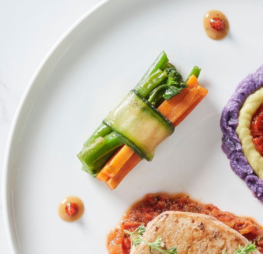 Fagot aux 3 légumes et lien de courgette