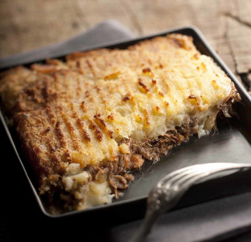 Parmentier de canard confit