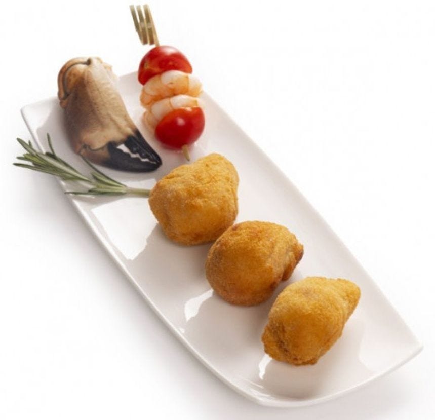 Croquetas aux crevettes et crabes