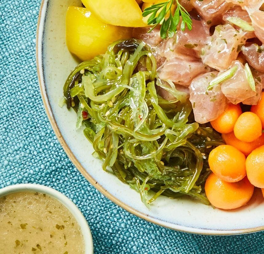 Salade de wakamé au sésame