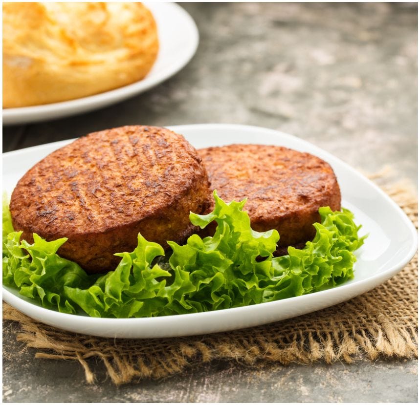 Burger au soja brun
