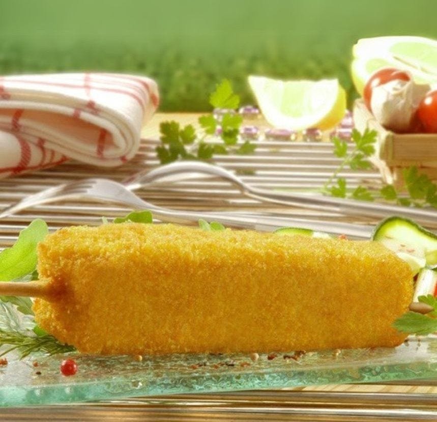 Brochette de poisson pané