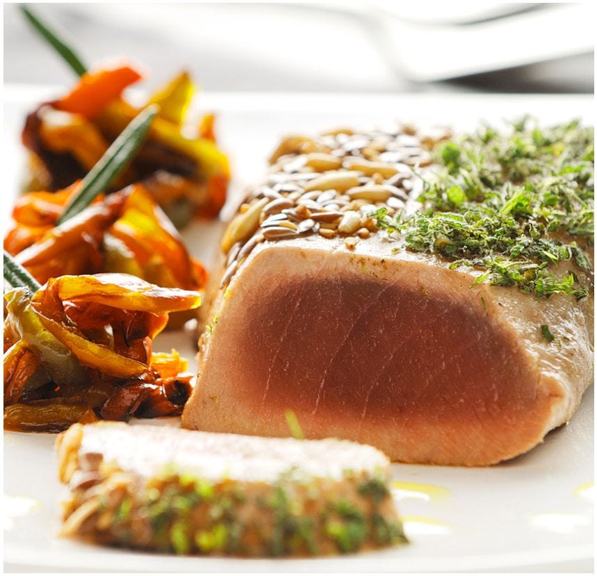 Dos de thon albacore sans peau