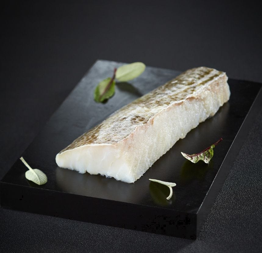 Dos de morue salée avec peau