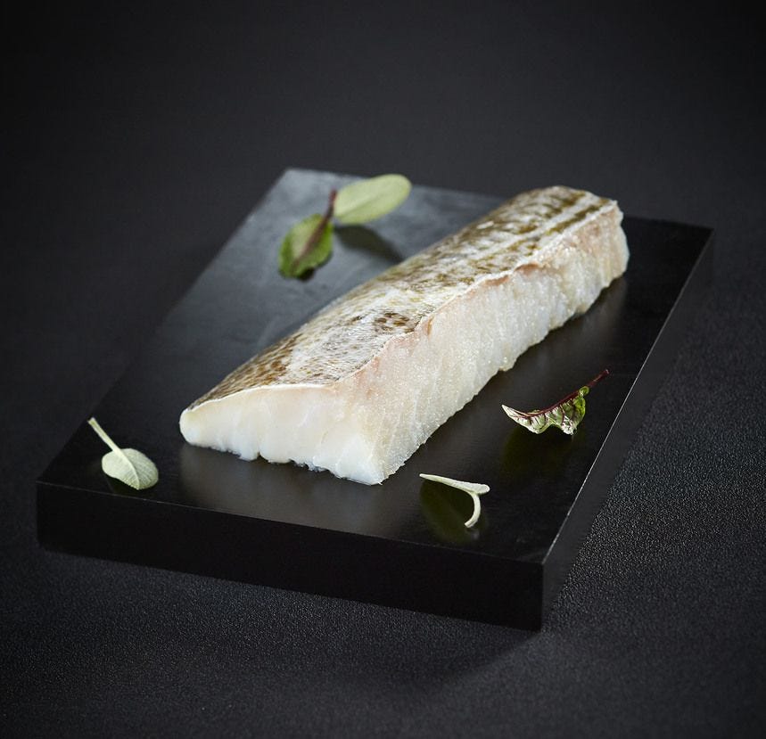Dos de morue salée avec peau MSC