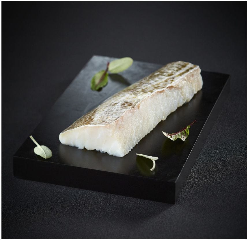 Dos de morue salée avec peau MSC