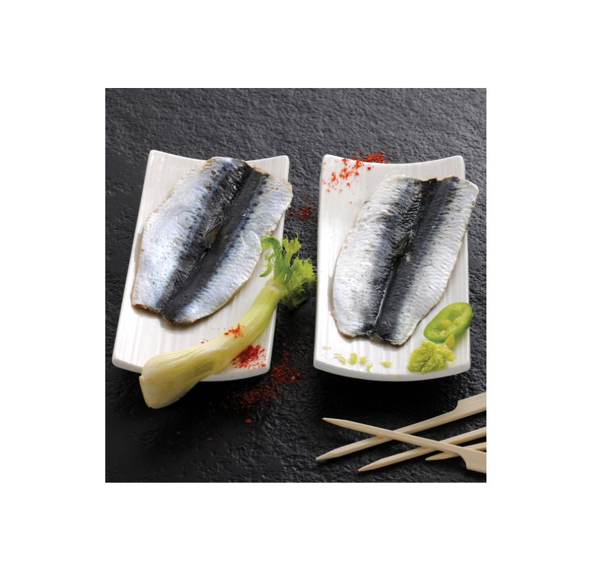 Filet de sardine façon papillon avec peau
