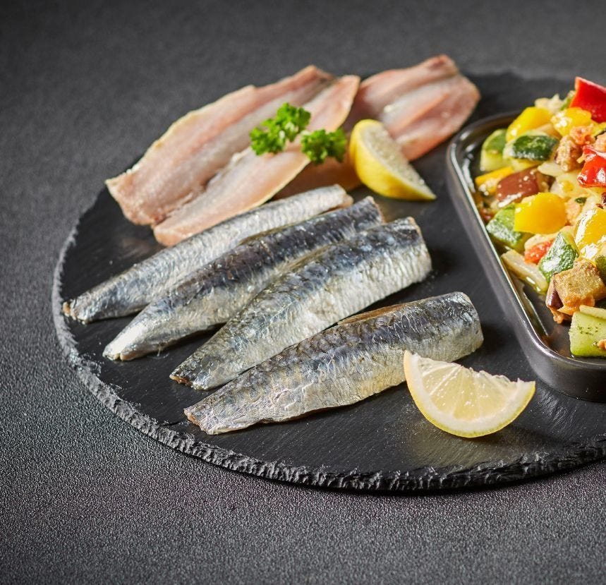 Filet sardine façon papillon avec peau Pavillon France