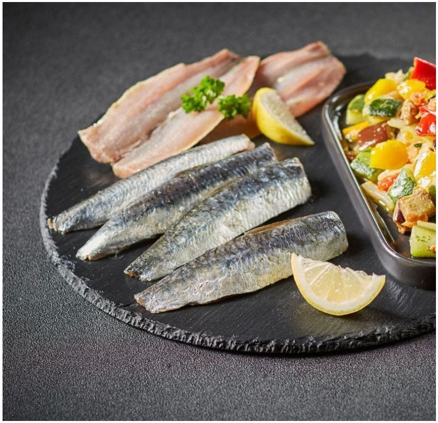 Filet sardine façon papillon avec peau Pavillon France