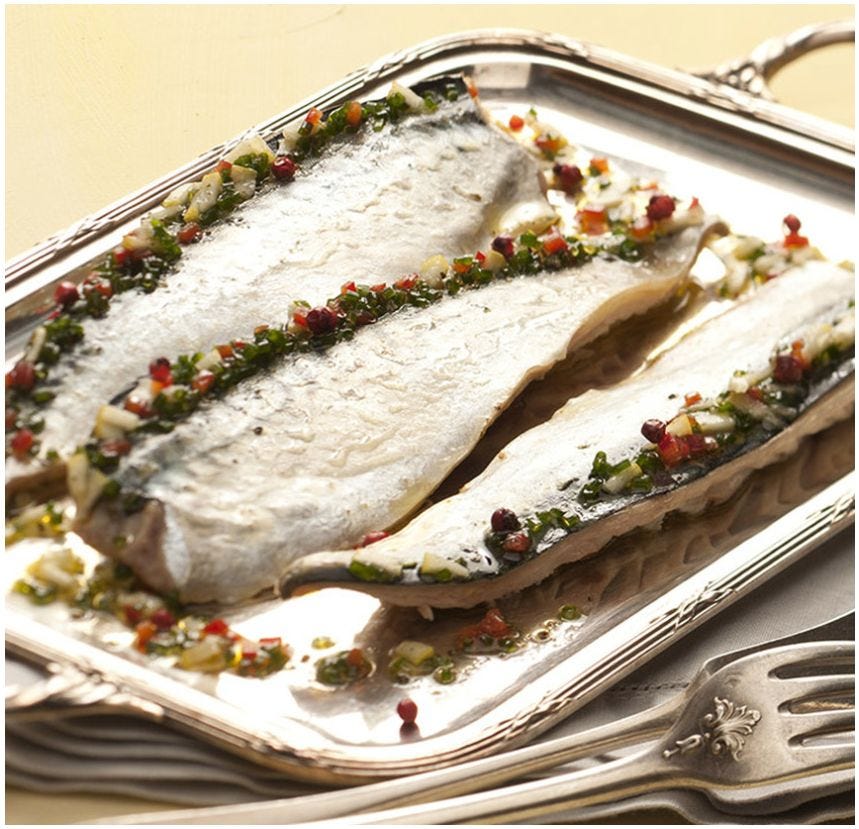 Filet de maquereau avec peau
