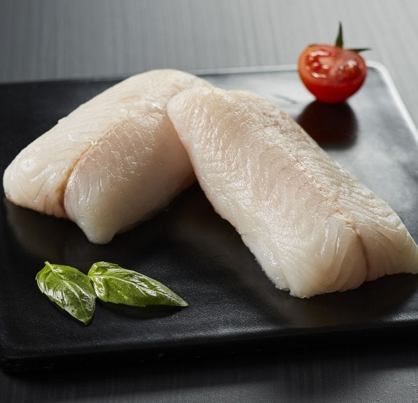 Cœur de filet de merlu blanc du Cap sans peau MSC