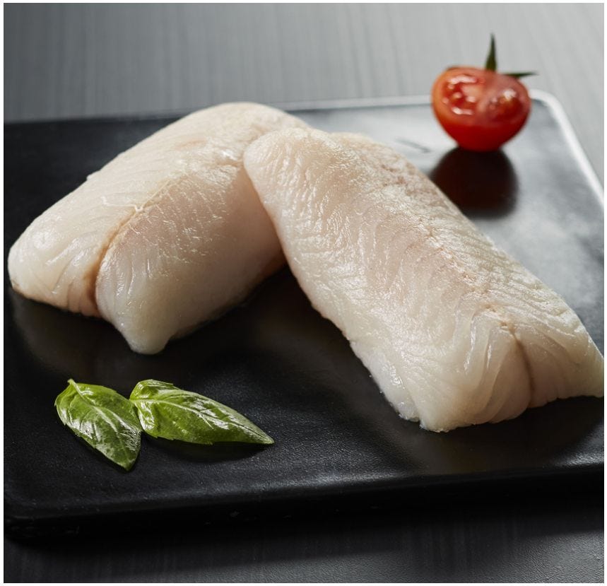 Cœur de filet de merlu blanc du Cap sans peau MSC