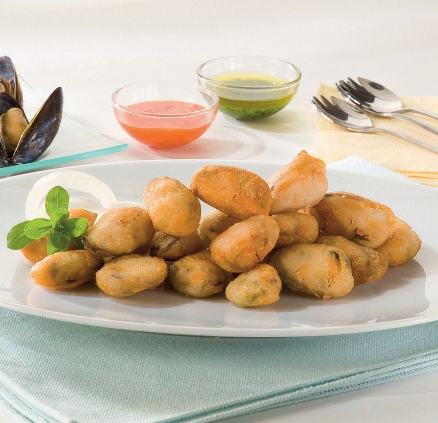 Tempura de moule