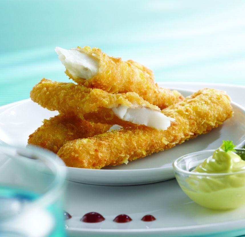 Tenders de colin d'Alaska corn flakes