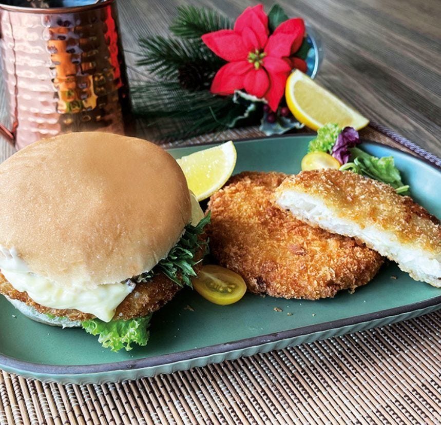 Crunchy fish sandwich