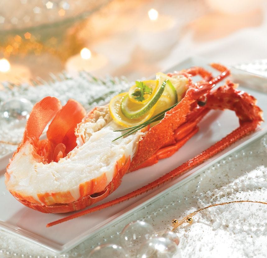 Demi-langouste blanche 