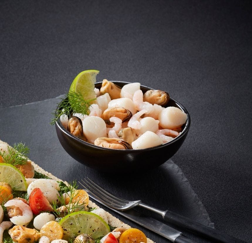 Cocktail de fruits de mer avec St Jacques ASC MSC