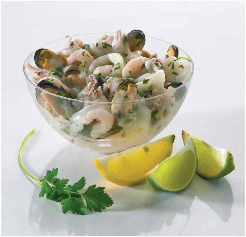 Cocktail de fruits de mer