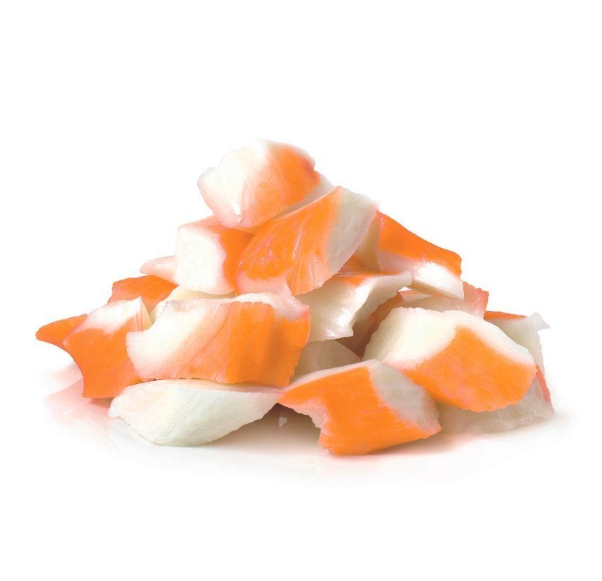 Chiffonade de surimi