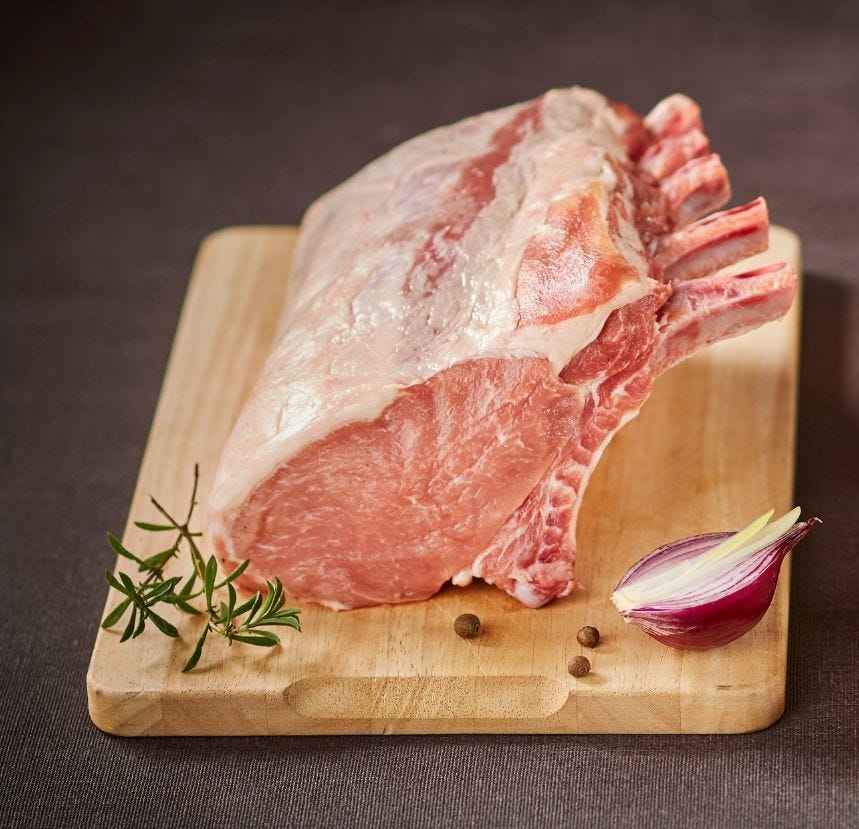 Carré french rack de porc Duroc