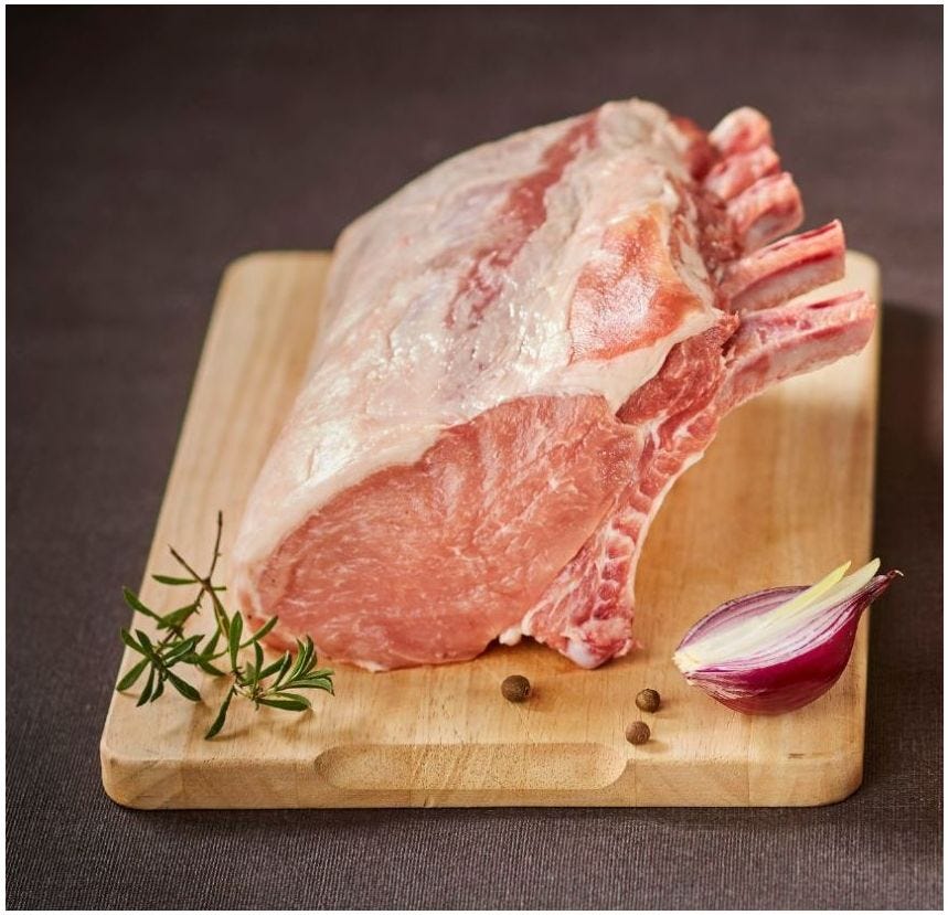 Carré french rack de porc Duroc